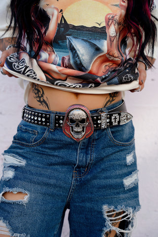 Shriek Rhinestone Belt