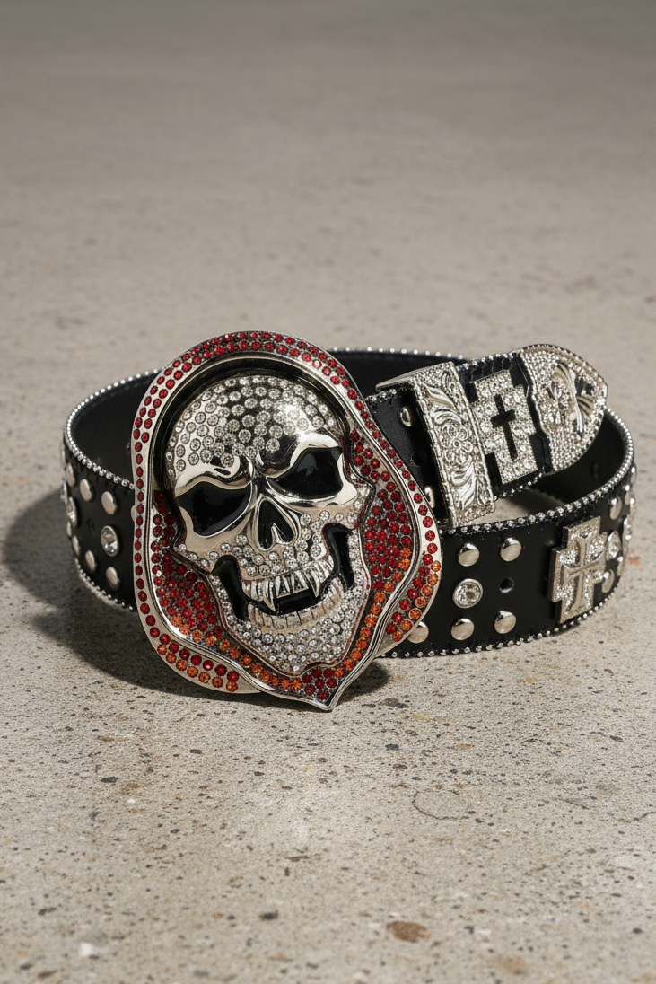 Shriek Rhinestone Belt