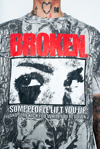 Side-Eye Tee Gray Camo