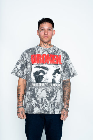 Side-Eye Tee Gray Camo
