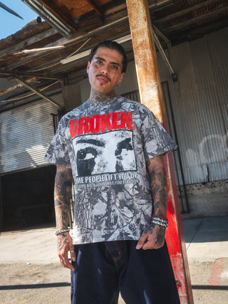 Side-Eye Tee Gray Camo