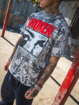 Side-Eye Tee Gray Camo