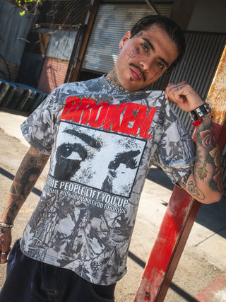 Side-Eye Tee Gray Camo