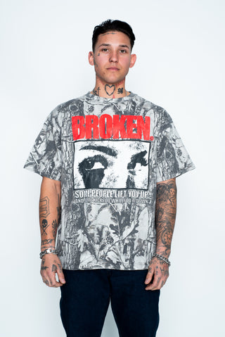 Side-Eye Tee Gray Camo