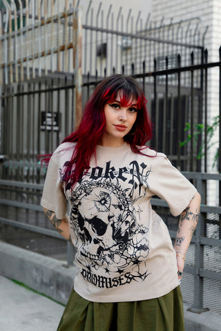 Skull Breaker Tee Natural