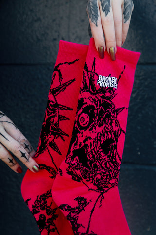 Skullbreaker Socks Pink