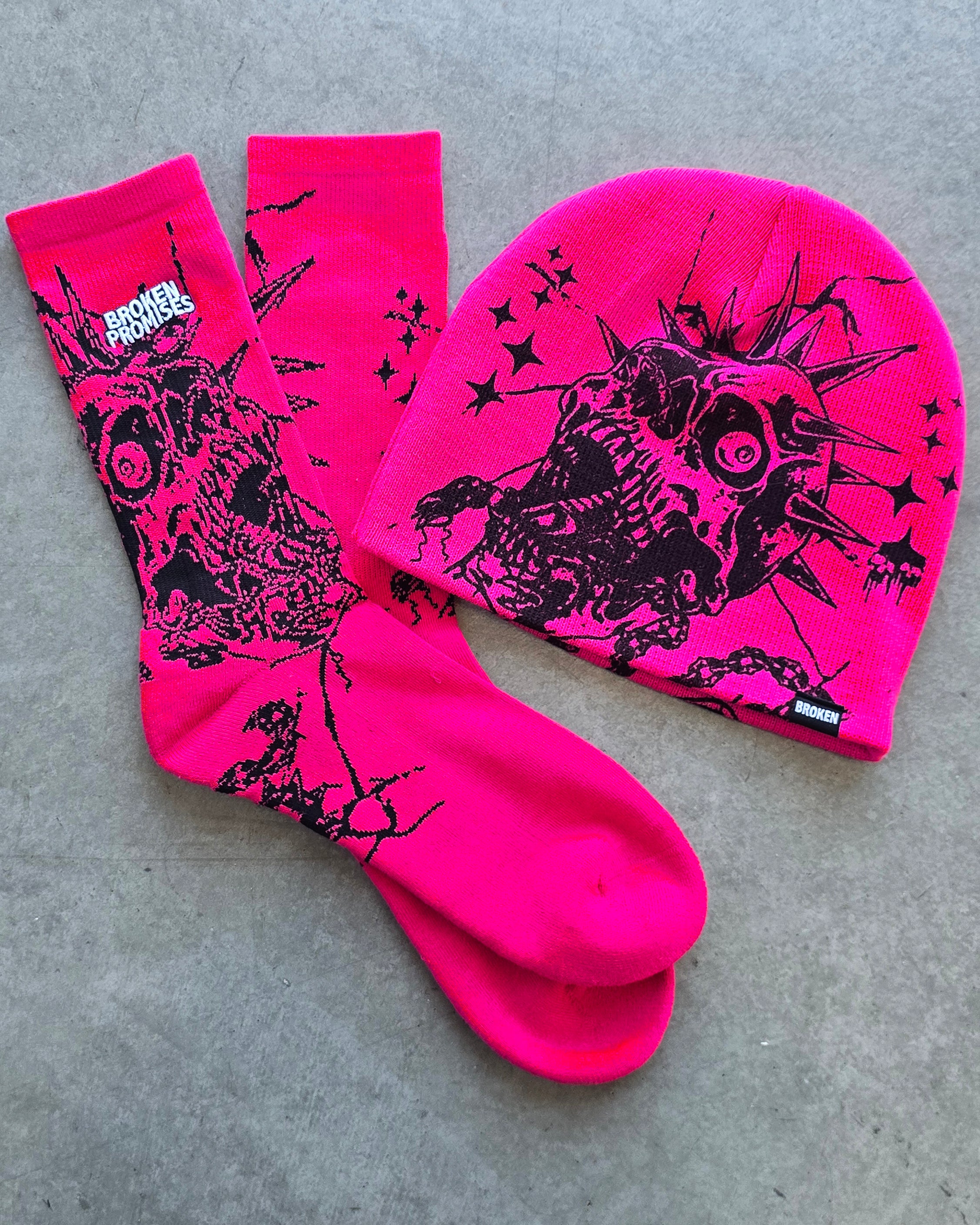 Skullbreaker Socks Pink