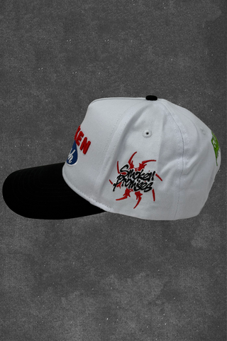 Smoken Hash White Two-Tone Snapback Hat