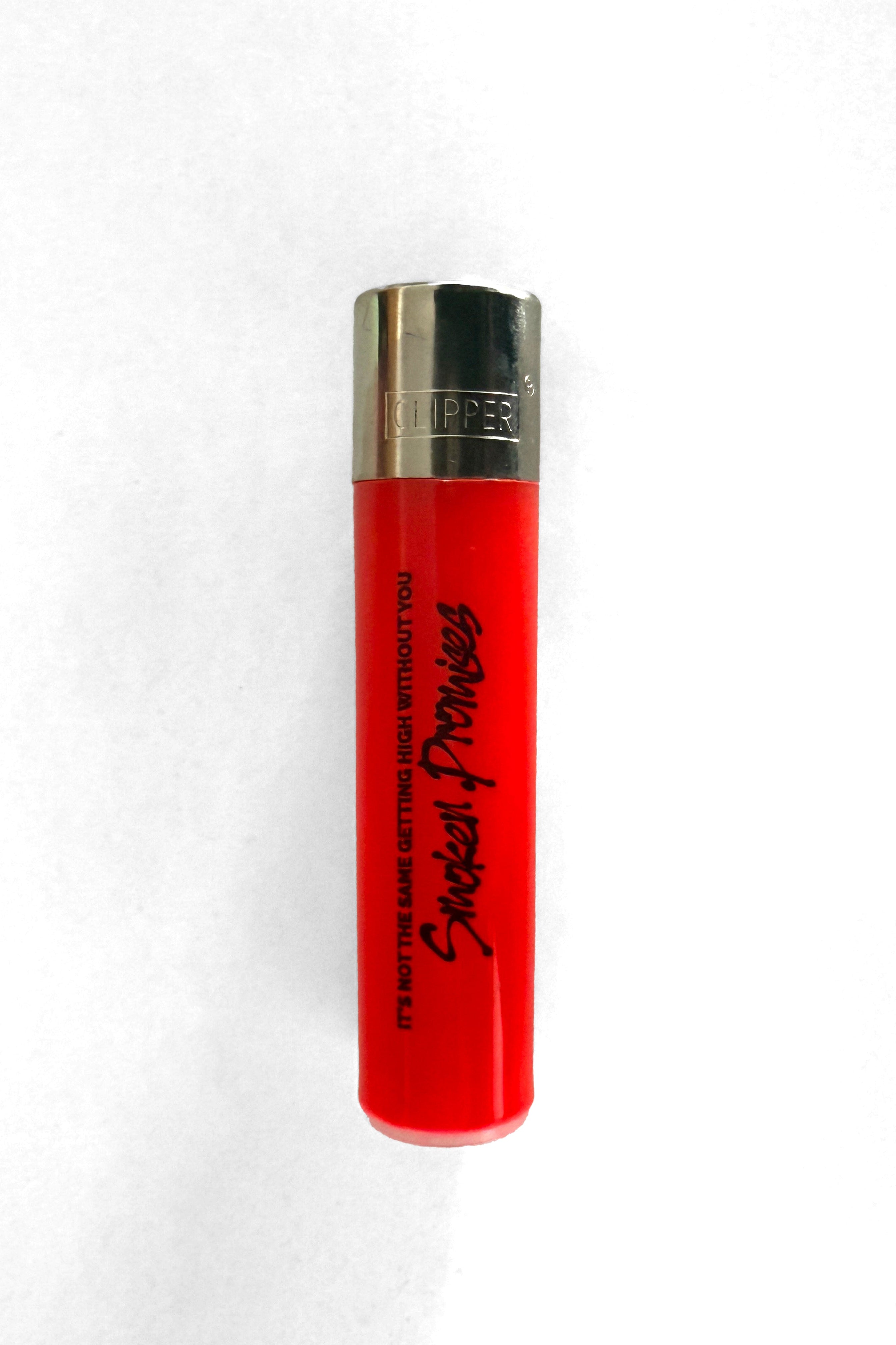 Smoken Promises Clipper Lighter Red