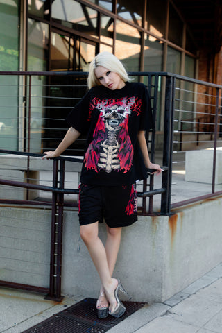 Smoken Reaper Foil Tee Black