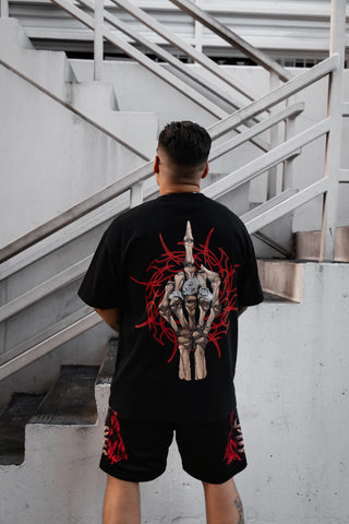 Smoken Reaper Foil Tee Black