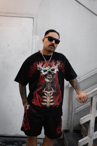 Smoken Reaper Foil Tee Black