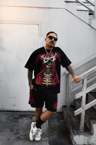 Smoken Reaper Foil Tee Black