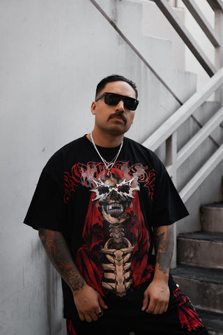 Smoken Reaper Foil Tee Black