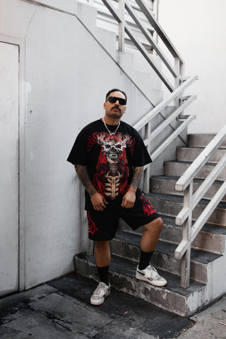 Smoken Reaper Foil Tee Black