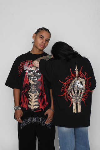 Smoken Reaper Foil Tee Black