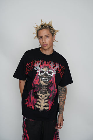 Smoken Reaper Foil Tee Black
