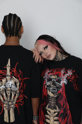 Smoken Reaper Foil Tee Black