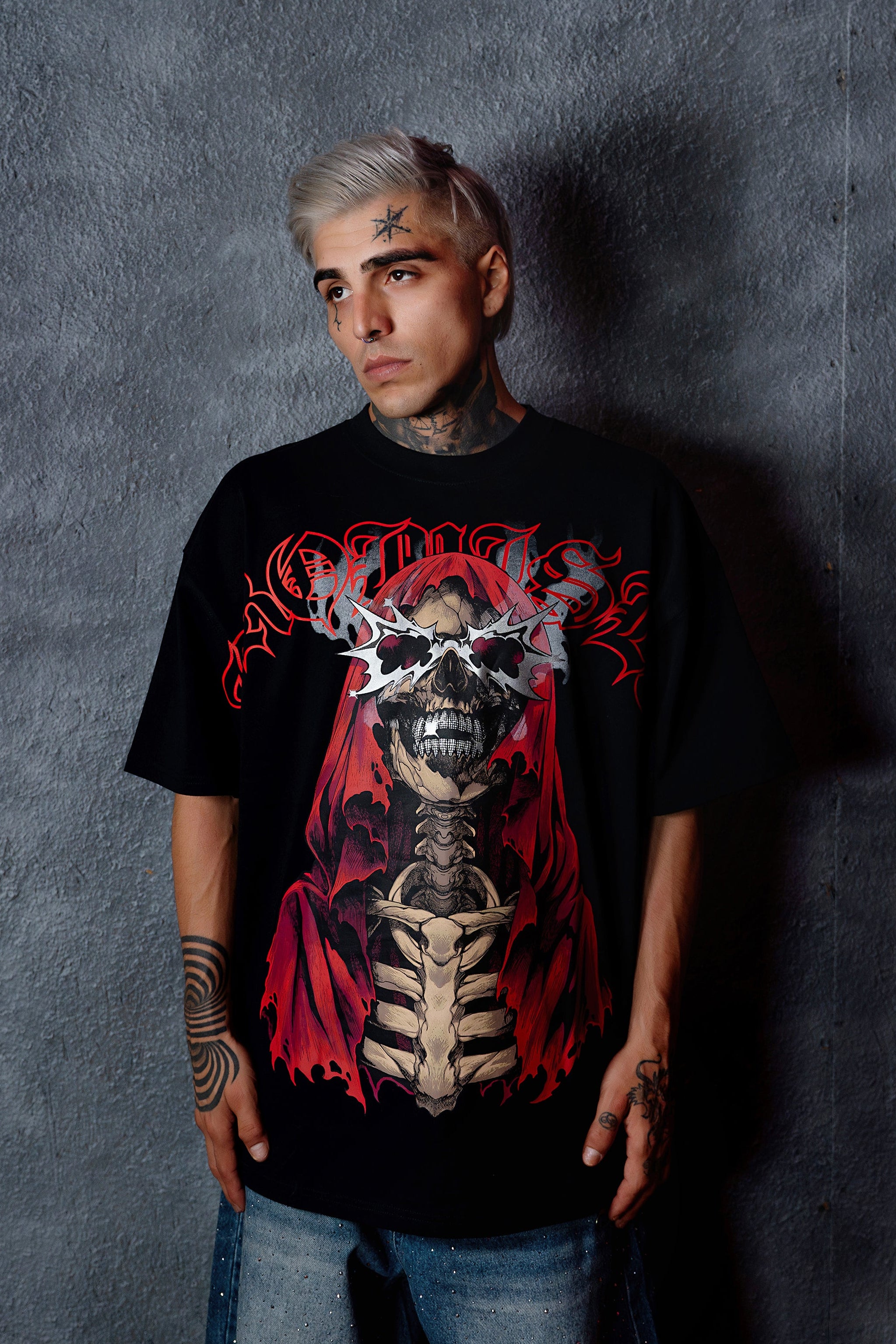 Smoken Reaper Foil Tee Black