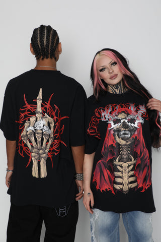 Smoken Reaper Foil Tee Black