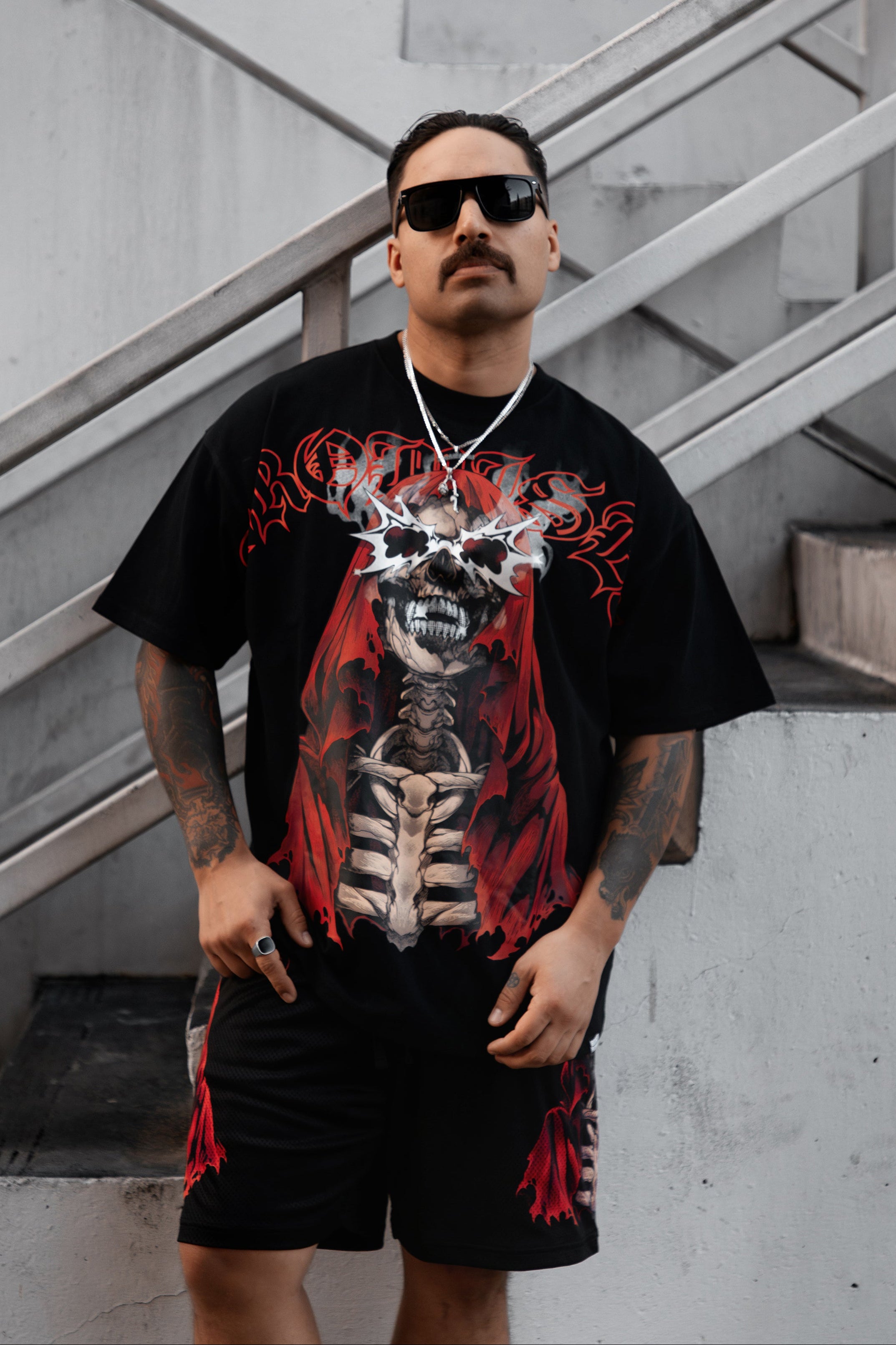 Smoken Reaper Foil Tee Black