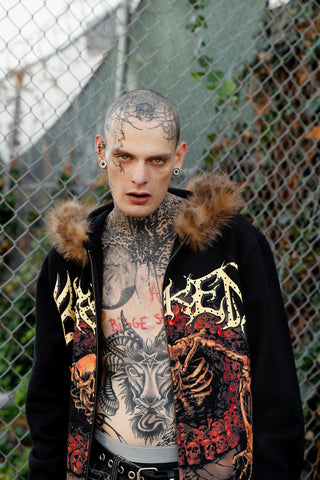 Spelunker Fur Trim Zip Hoodie