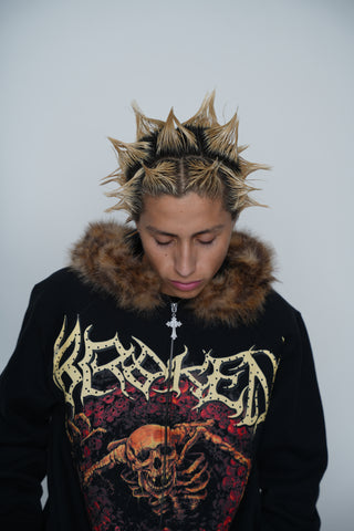 Spelunker Fur Trim Zip Hoodie