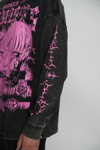 Stiletto Overdyed LS Tee