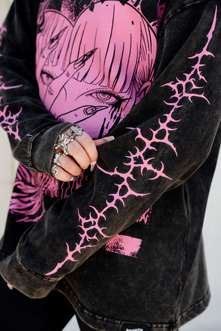 Stiletto Overdyed LS Tee