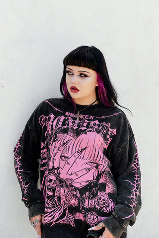 Stiletto Overdyed LS Tee