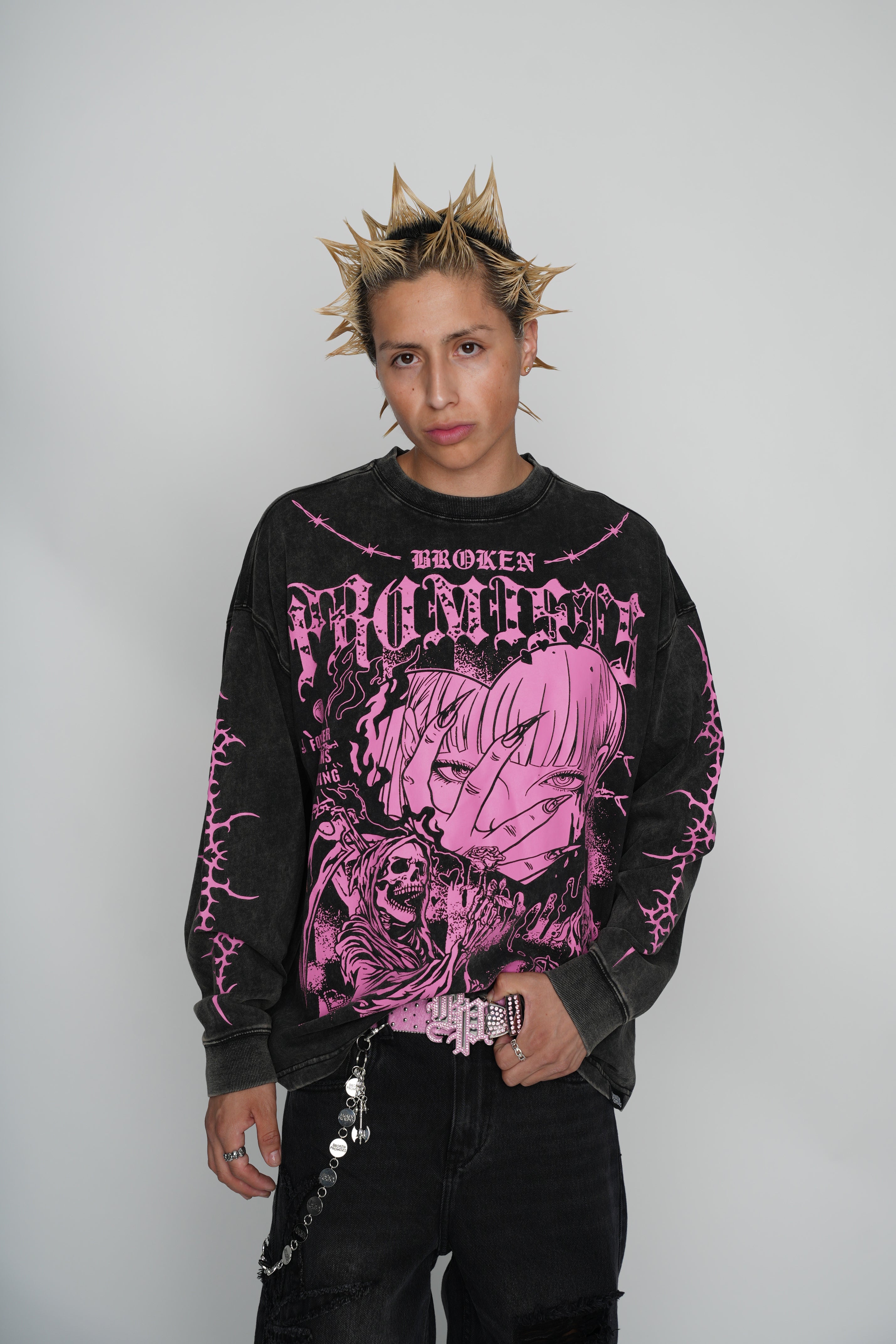Stiletto Overdyed LS Tee