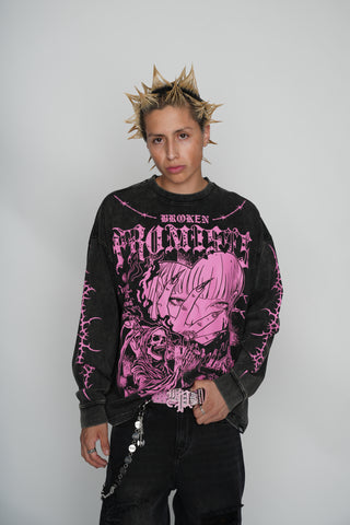 Stiletto Overdyed LS Tee