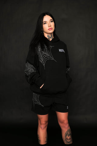 Stoned Web Hoodie Black