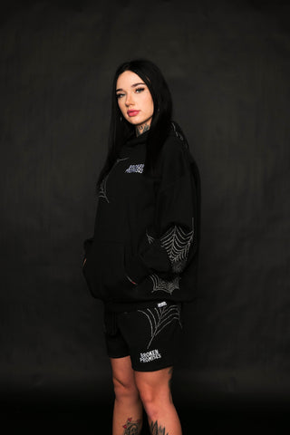 Stoned Web Hoodie Black