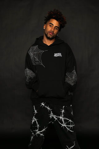 Stoned Web Hoodie Black