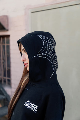 Stoned Web Hoodie Black