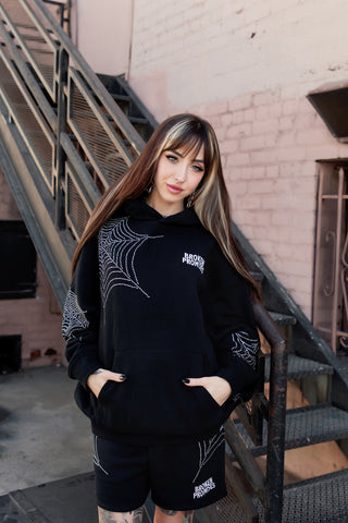 Stoned Web Hoodie Black