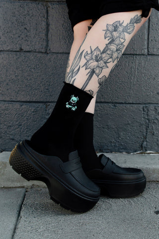 Terror Teddy Ruffle Sock