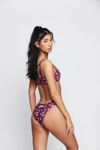 Trouble in Paradise Cutout Swim Top