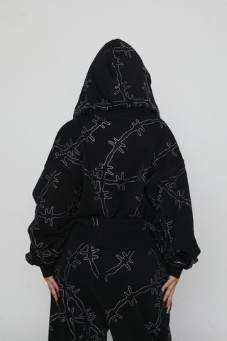 Ultrawire Rhinestone Zip Hoodie