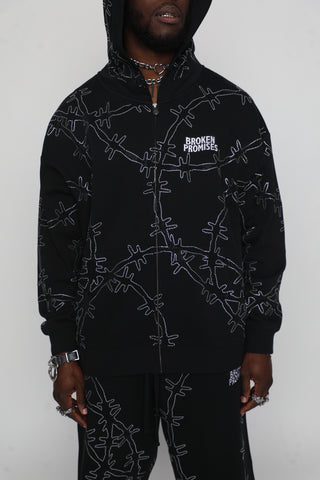 Ultrawire Rhinestone Zip Hoodie