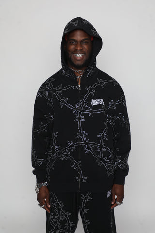 Ultrawire Rhinestone Zip Hoodie
