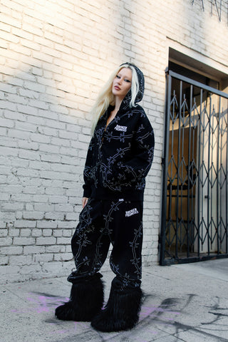 Ultrawire Rhinestone Zip Hoodie