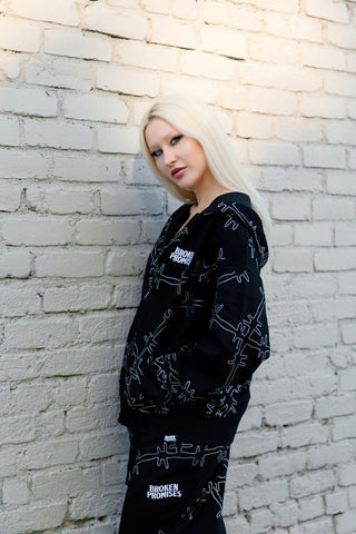 Ultrawire Rhinestone Zip Hoodie
