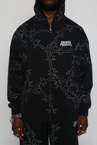 Ultrawire Rhinestone Zip Hoodie