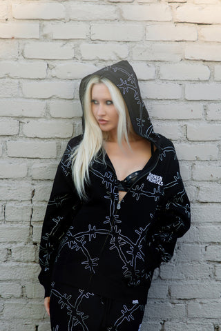 Ultrawire Rhinestone Zip Hoodie
