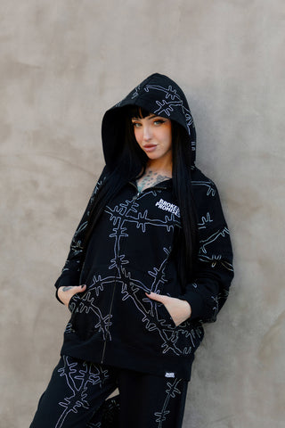 Ultrawire Rhinestone Zip Hoodie