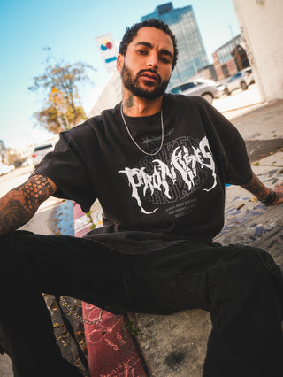 Underworld Washed Tee Black