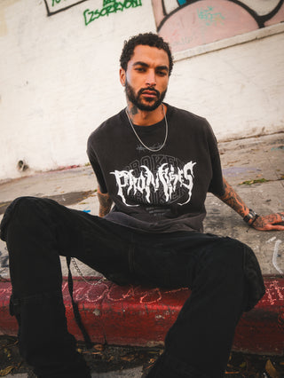 Underworld Washed Tee Black