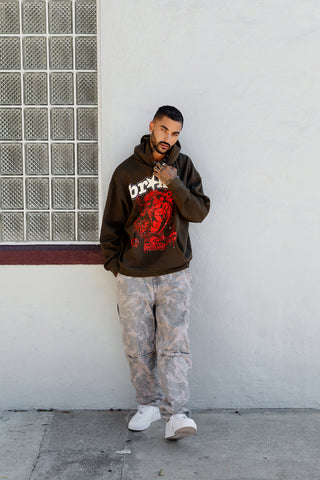 Wasted Love Hoodie Brown